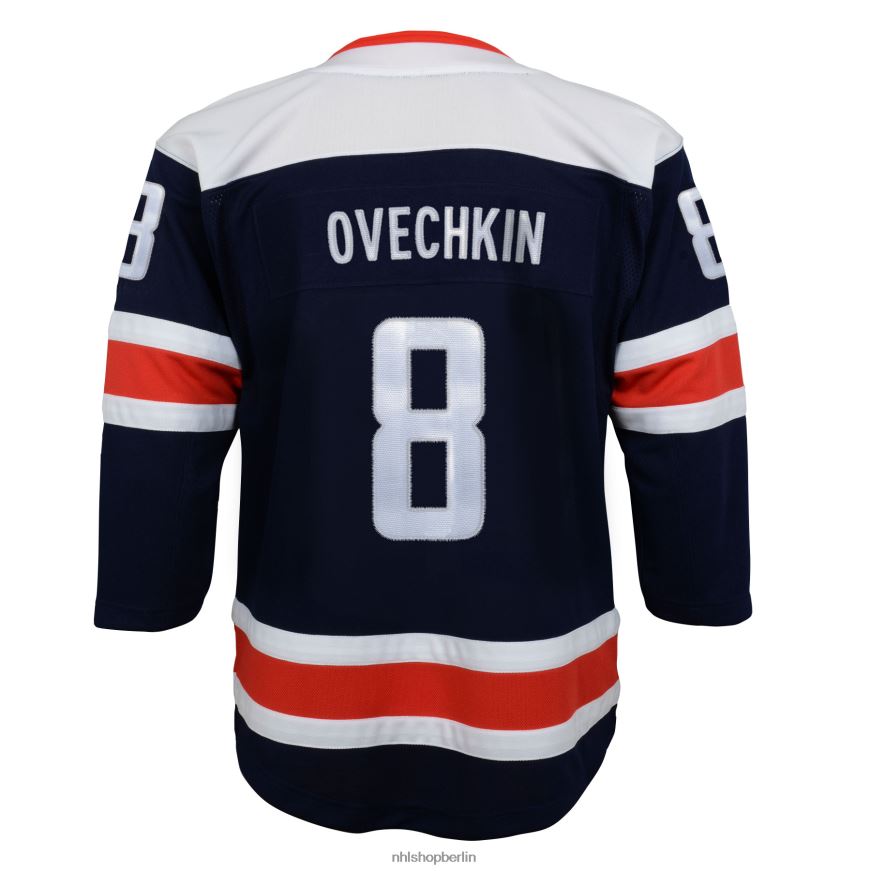 Jugend NHL Washington Capitals Alexander Ovechkin Navy 2020/21 alternatives Premier-Spieler-Trikot Kleidung BF680T1142