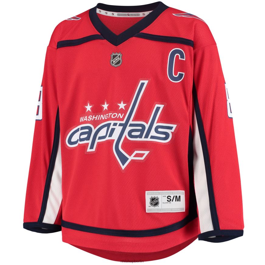 Jugend NHL Washington Capitals Alexander Ovechkin rotes Heim-Replika-Spielertrikot Kleidung BF680T306