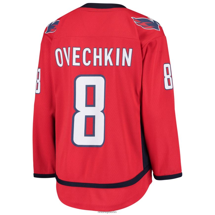 Jugend NHL Washington Capitals Alexander Ovechkin rotes Heim-Replika-Spielertrikot Kleidung BF680T306