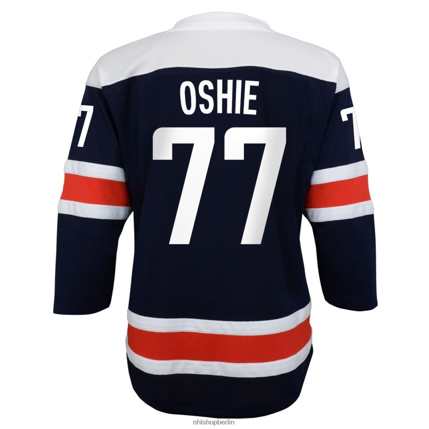 Jugend NHL Washington Capitals TJ Oshie Navy 2020/21 alternatives Replika-Spielertrikot Kleidung BF680T736