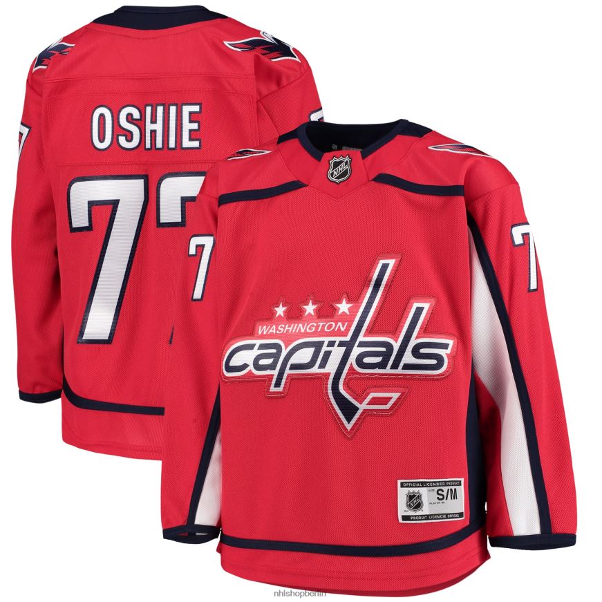 Jugend NHL Washington Capitals TJ Oshie rotes Heim-Premier-Trikot Kleidung BF680T1820