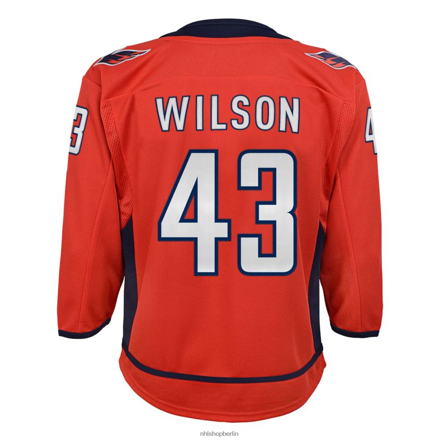 Jugend NHL Washington Capitals Tom Wilson rotes Premier-Spieler-Trikot 2022/23 Kleidung BF680T1111