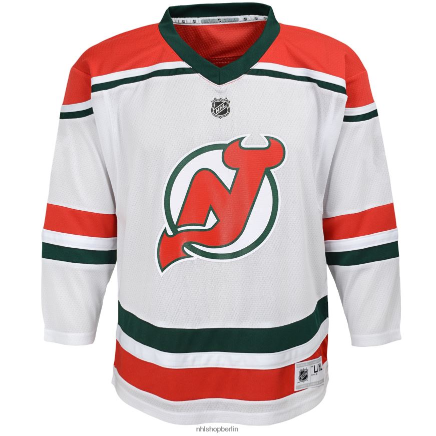 Jugend NHL Weißes Heritage-Replik-Trikot der New Jersey Devils 2022/23 Kleidung BF680T929