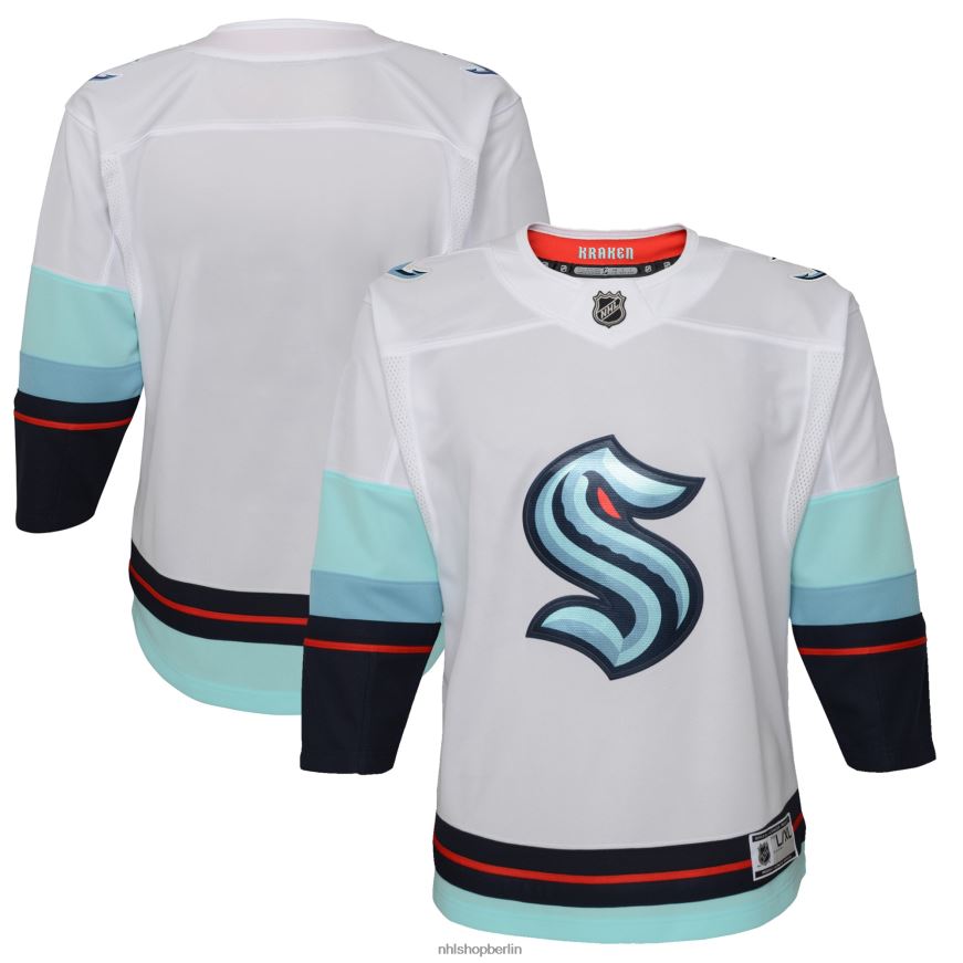 Jugend NHL Weißes Premier-Auswärtstrikot von Seattle Kraken Kleidung BF680T1220