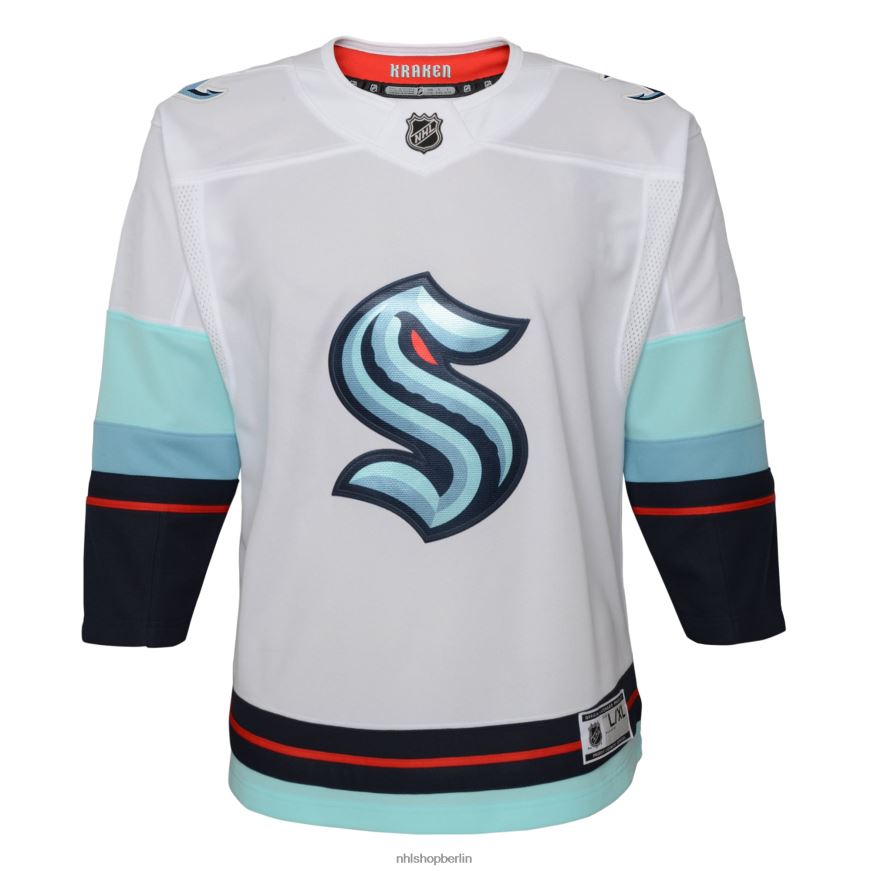 Jugend NHL Weißes Premier-Auswärtstrikot von Seattle Kraken Kleidung BF680T1220