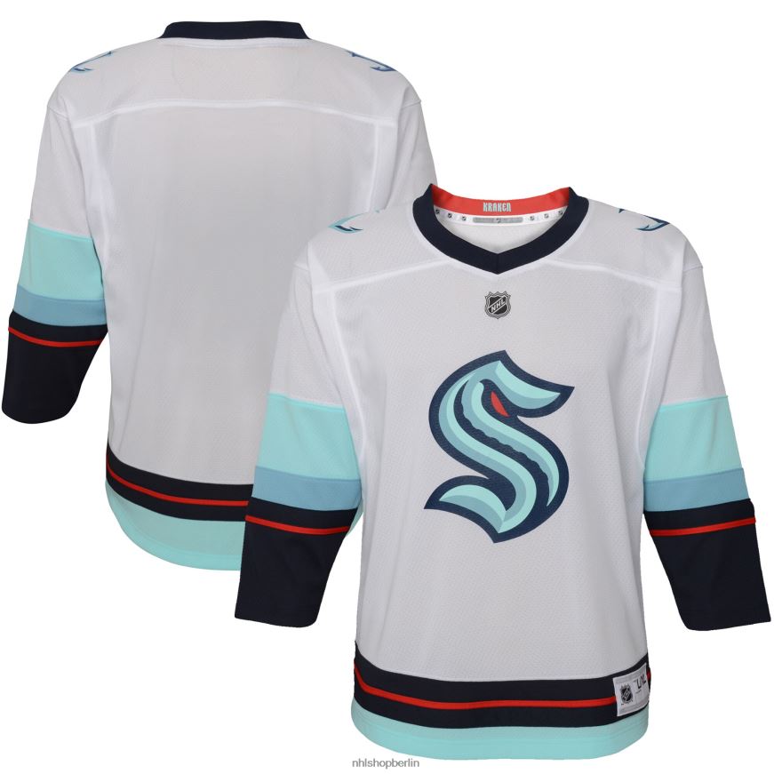 Jugend NHL Weißes Replika-Auswärtstrikot von Seattle Kraken Kleidung BF680T757