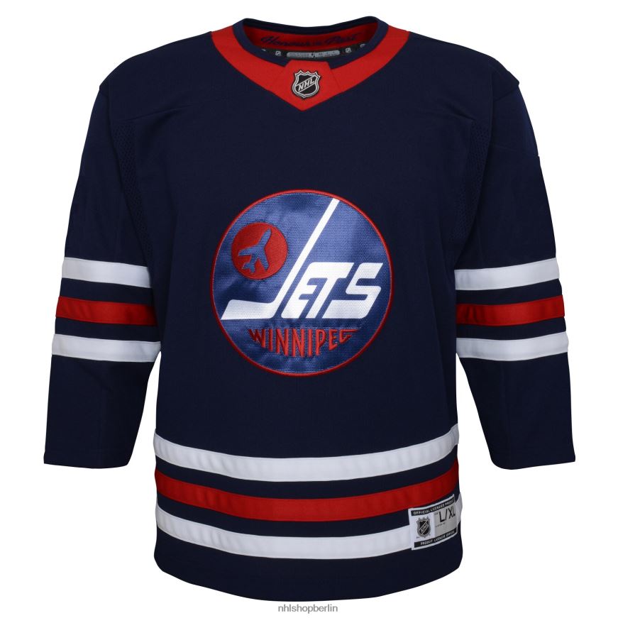 Jugend NHL Winnipeg Jets Navy 2021/22 alternatives Premier-Trikot Kleidung BF680T1585