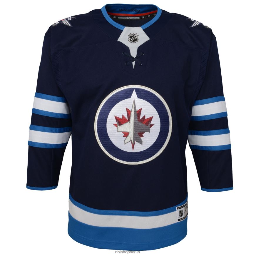 Jugend NHL Winnipeg Jets Navy Home Premier Trikot Kleidung BF680T2431