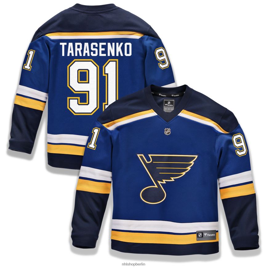 Jugend NHL st Louis Blues Vladimir Tarasenko Fanatics-gebrandetes blaues Replica-Spielertrikot Kleidung BF680T733