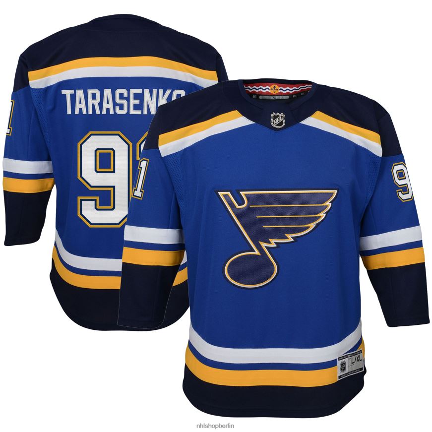 Jugend NHL st Louis Blues Vladimir Tarasenko blaues Premier-Spieler-Heimtrikot Kleidung BF680T783