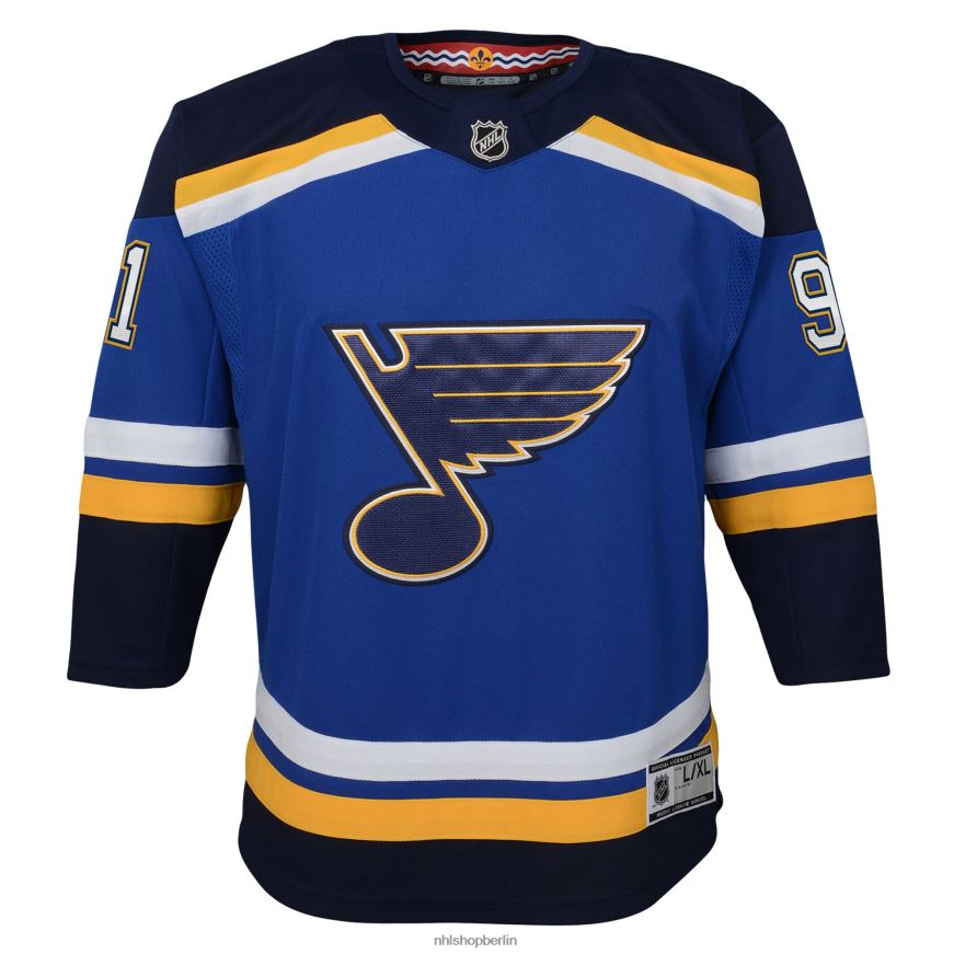 Jugend NHL st Louis Blues Vladimir Tarasenko blaues Premier-Spieler-Heimtrikot Kleidung BF680T783