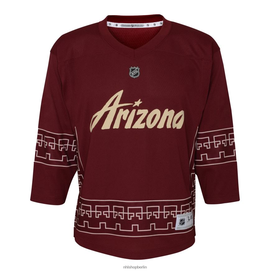 Kleinkind NHL Arizona Coyotes Clayton Keller Garnet Alternative 2022/23 Replika-Spielertrikot Kleidung BF680T968