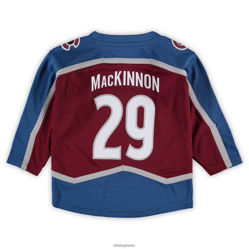 Kleinkind NHL Colorado Avalanche Nathan Mackinnon Burgunder-Heim-Replika-Spielertrikot Kleidung BF680T433