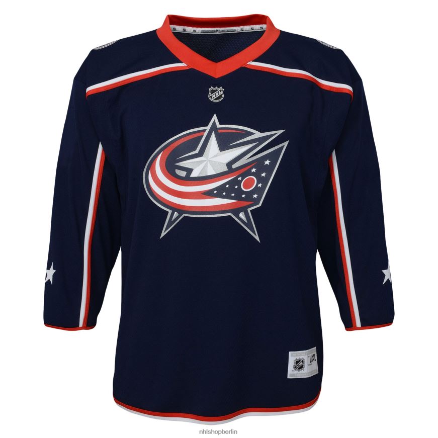 Kleinkind NHL Columbus Blue Jacken Johnny Gaudreau Marineblaues Replika-Heimtrikot des Spielers Kleidung BF680T1357