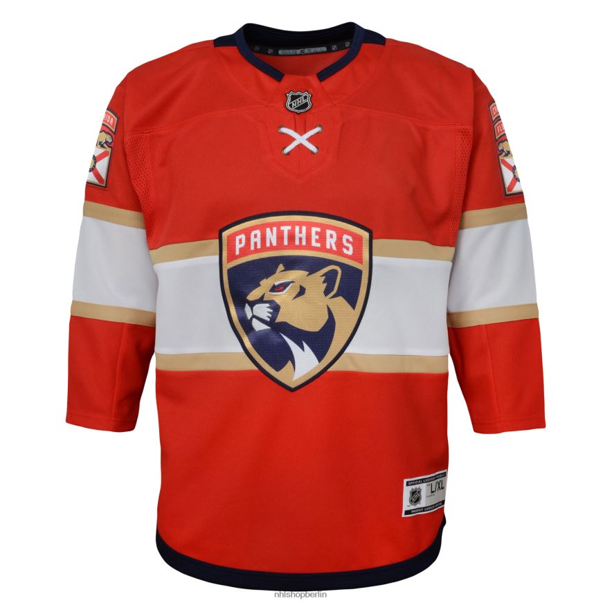 Kleinkind NHL Florida Panthers Matthew Tkachuk rotes Replika-Heimtrikot des Spielers Kleidung BF680T722