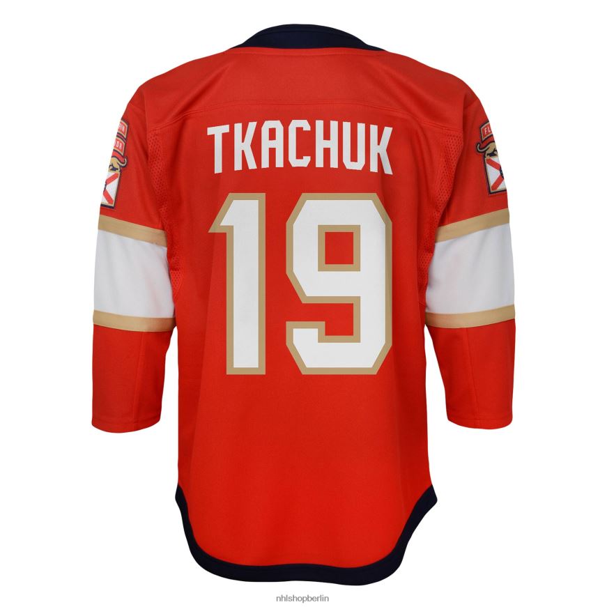 Kleinkind NHL Florida Panthers Matthew Tkachuk rotes Replika-Heimtrikot des Spielers Kleidung BF680T722