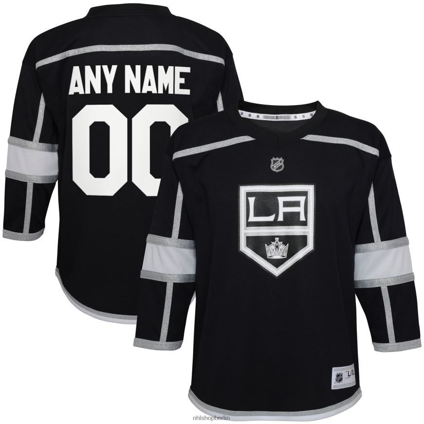 Kleinkind NHL Los Angeles Kings Heimtrikot 2020/21 in Schwarz nach Maß Kleidung BF680T429