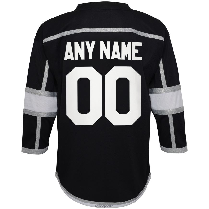 Kleinkind NHL Los Angeles Kings Heimtrikot 2020/21 in Schwarz nach Maß Kleidung BF680T429