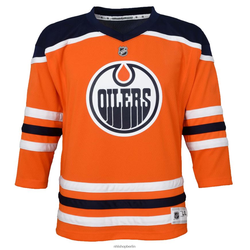 Kleinkind NHL Nachbildung des Heimtrikots der Edmonton Oilers in Orange Kleidung BF680T1364