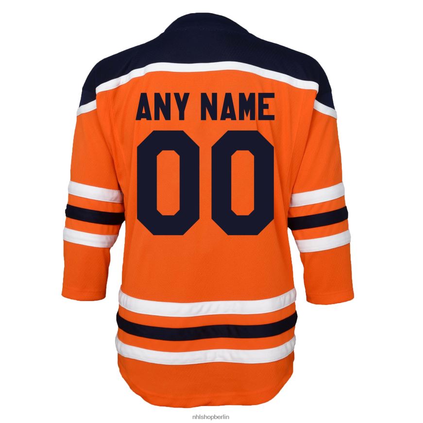 Kleinkind NHL Nachbildung des Heimtrikots der Edmonton Oilers in Orange Kleidung BF680T1364