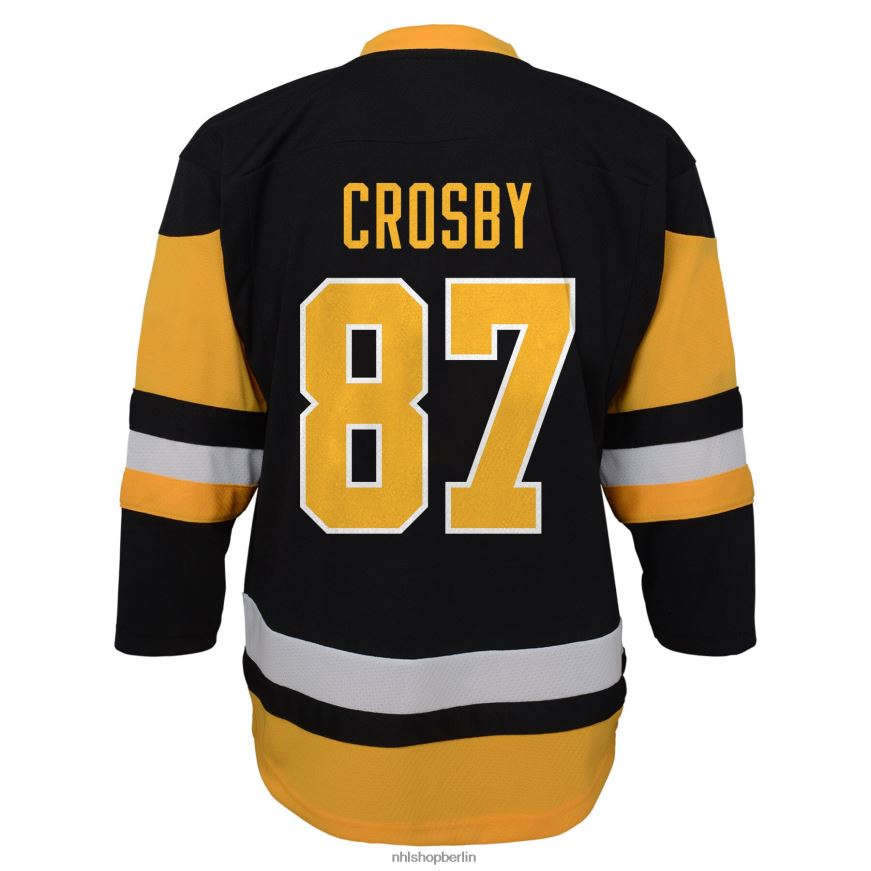 Kleinkind NHL Schwarzes Replica-Spielertrikot der Pittsburgh Penguins von Sidney Crosby Kleidung BF680T521