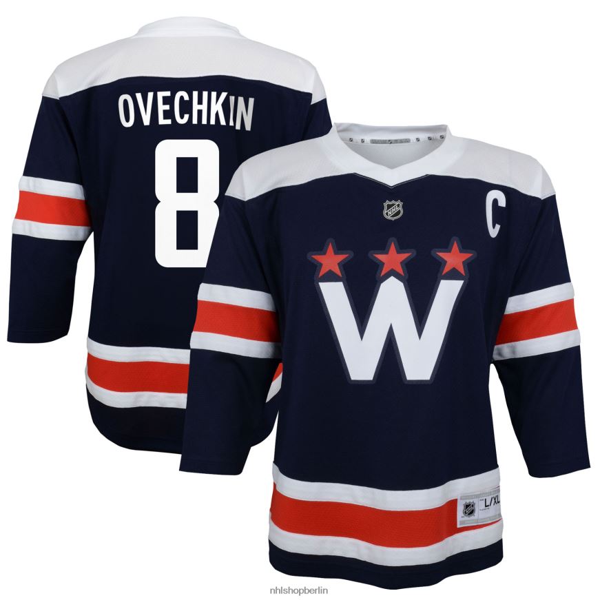 Kleinkind NHL Washington Capitals Alexander Ovechkin Navy 2020/21 alternatives Replica-Spielertrikot Kleidung BF680T854