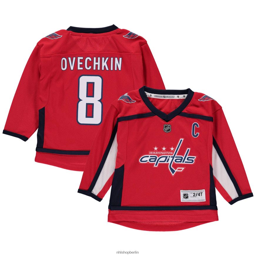 Kleinkind NHL Washington Capitals Alexander Ovechkin rotes Replika-Spielertrikot Kleidung BF680T692