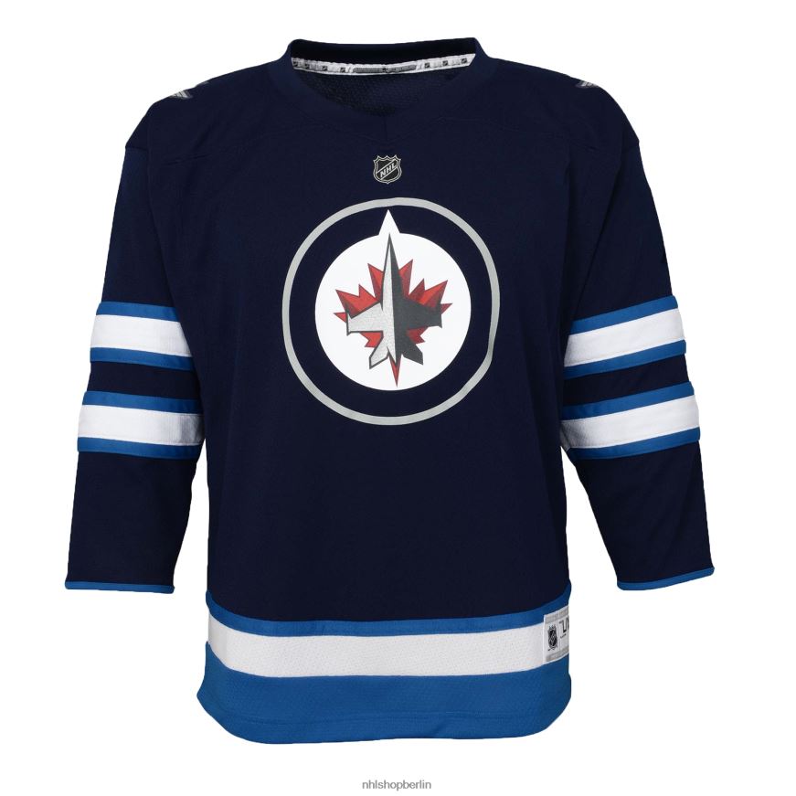 Kleinkind NHL Winnipeg Jets Navy Heimtrikot nach Maß Kleidung BF680T2005