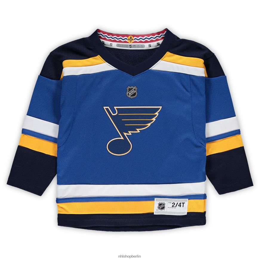 Kleinkind NHL st Louis Blues Jordan Binnington Blue Home Replik-Spielertrikot Kleidung BF680T901