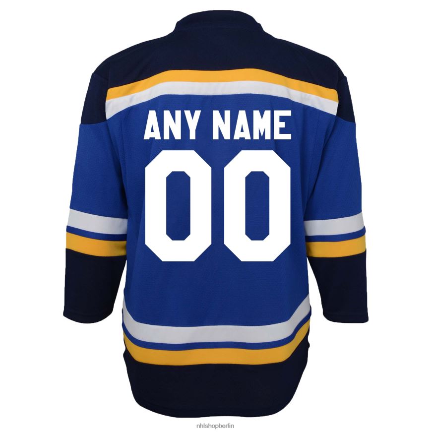 Kleinkind NHL st Louis Blues Navy Home Replika-Trikot nach Maß Kleidung BF680T1394