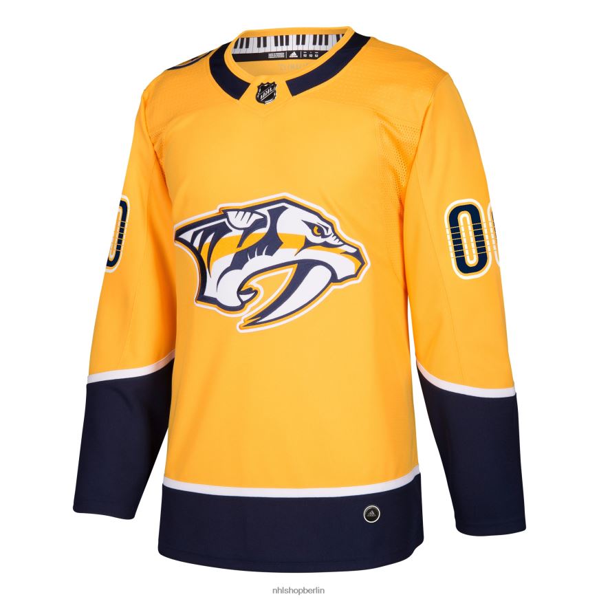 Männer NHL Adidas Gold Authentic Custom Trikot der Nashville Predators Kleidung BF680T2226