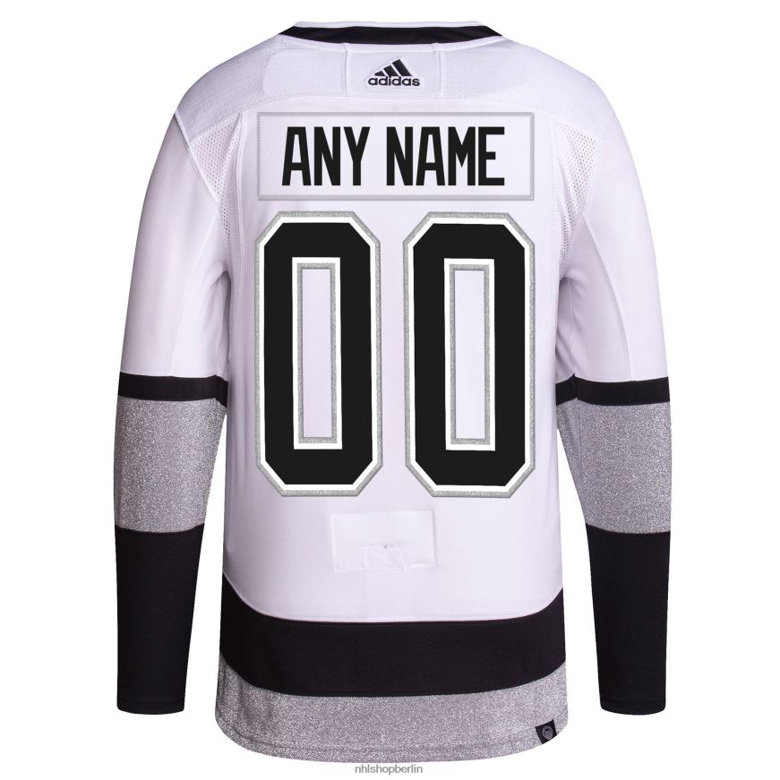 Männer NHL Adidas Los Angeles Kings Weiß 2021/22 Alternative Primegreen Authentic Pro Custom Trikot Kleidung BF680T2236