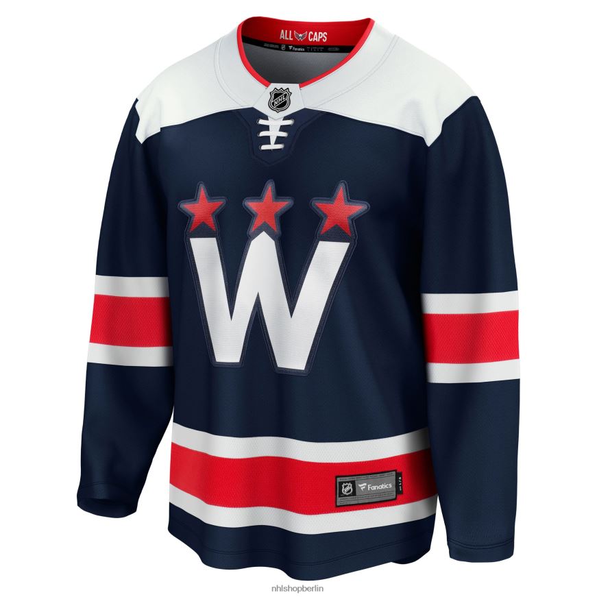 Männer NHL Alternatives Premier Breakaway-Trikot der Washington Capitals mit Fanatics-Logo in Marineblau 2020/21 Kleidung BF680T888