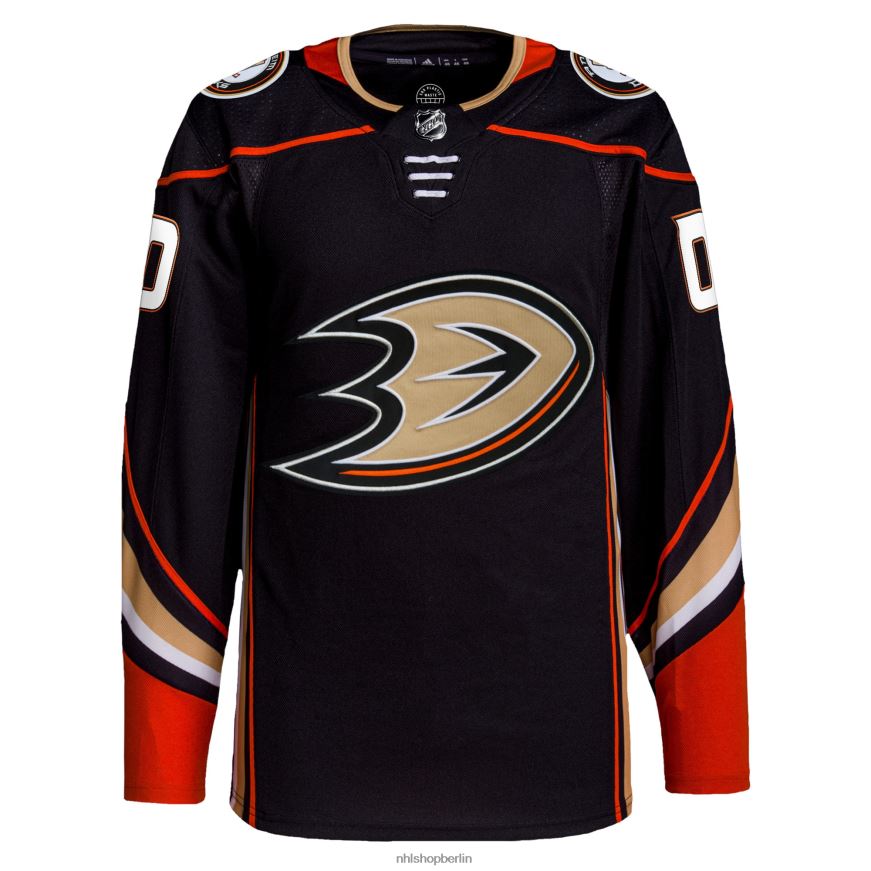 Männer NHL Anaheim Ducks adidas Black Home Authentic Pro Custom Trikot Kleidung BF680T2009