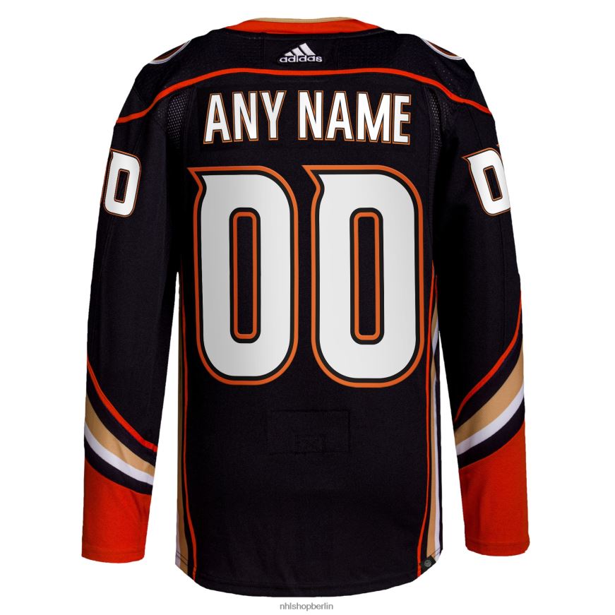 Männer NHL Anaheim Ducks adidas Black Home Authentic Pro Custom Trikot Kleidung BF680T2009