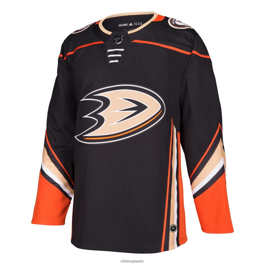 Männer NHL Anaheim Ducks adidas schwarzes Heim-Authentisches Blanko-Trikot Kleidung BF680T1933