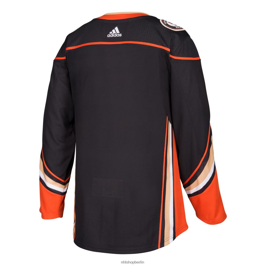 Männer NHL Anaheim Ducks adidas schwarzes Heim-Authentisches Blanko-Trikot Kleidung BF680T1933