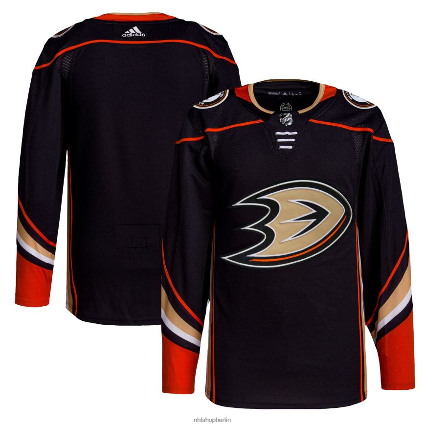 Männer NHL Anaheim Ducks adidas schwarzes Heim-Authentisches Pro-Trikot Kleidung BF680T1237