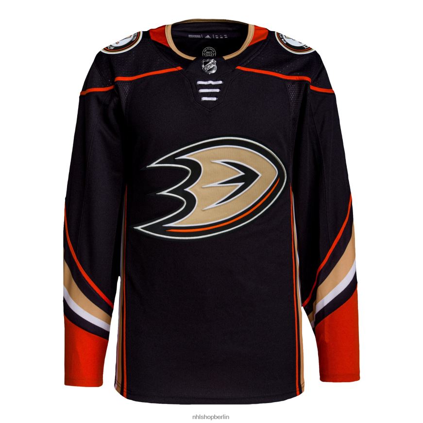 Männer NHL Anaheim Ducks adidas schwarzes Heim-Authentisches Pro-Trikot Kleidung BF680T1237