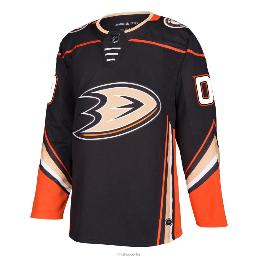 Männer NHL Anaheim Ducks adidas schwarzes authentisches individuelles Trikot Kleidung BF680T1835