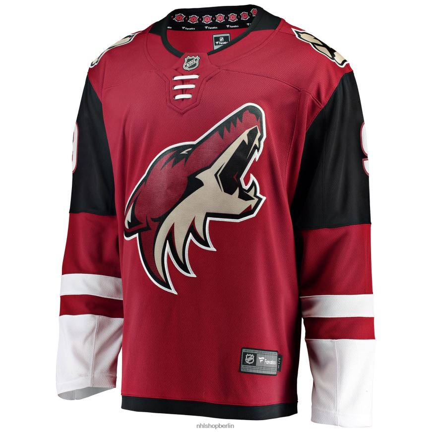 Männer NHL Arizona Coyotes Clayton Keller Fanatics Branded Garnet Home Premier Breakaway-Spielertrikot Kleidung BF680T1274