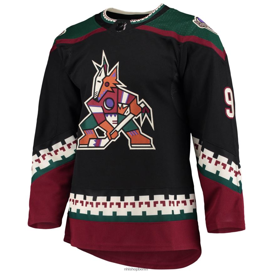 Männer NHL Arizona Coyotes Clayton Keller adidas schwarzes authentisches Heimtrikot für Profispieler Kleidung BF680T304