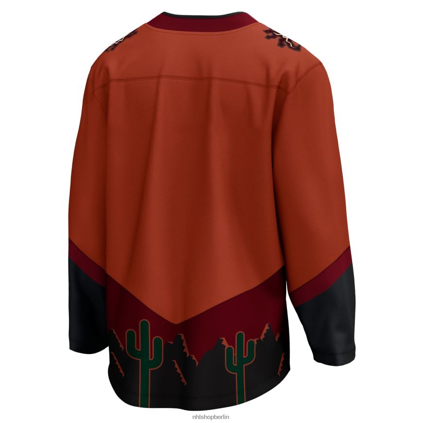 Männer NHL Arizona Coyotes Fanatics Branded Burnt Orange Special Edition 20 Breakaway Blanko-Trikot Kleidung BF680T234