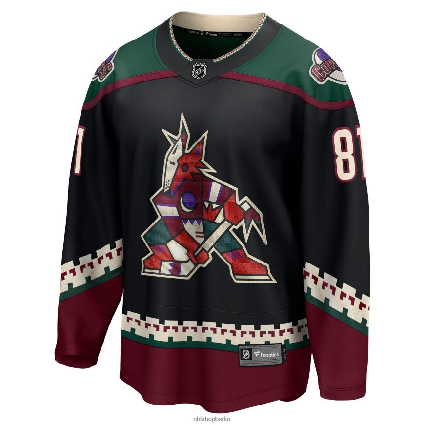 Männer NHL Arizona Coyotes Phil Kessel Fanatics gebrandetes schwarzes Home-Premier-Breakaway-Spielertrikot Kleidung BF680T1759