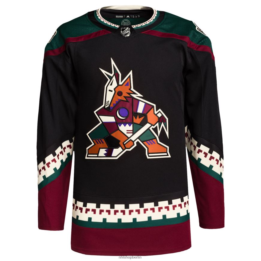 Männer NHL Arizona Coyotes adidas Black Home Primegreen Authentic Pro Blank Trikot Kleidung BF680T681