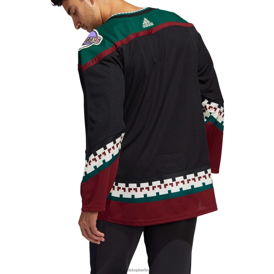 Männer NHL Arizona Coyotes adidas Black Home Primegreen Authentic Pro Custom Trikot Kleidung BF680T2389