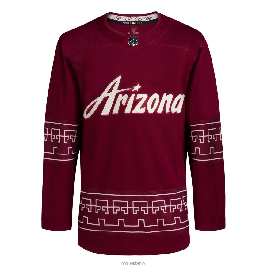 Männer NHL Arizona Coyotes adidas Garnet Alternative 2022/23 Primegreen authentisches Trikot Kleidung BF680T515