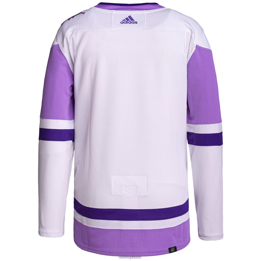 Männer NHL Arizona Coyotes adidas weiß/lila Hockey bekämpft Krebs Primegreen authentisches Blanko-Trainingstrikot Kleidung BF680T965