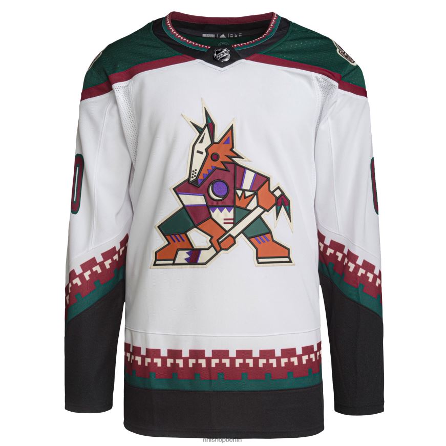 Männer NHL Arizona Coyotes adidas weißes Primegreen Authentic Pro Custom-Trikot Kleidung BF680T2025