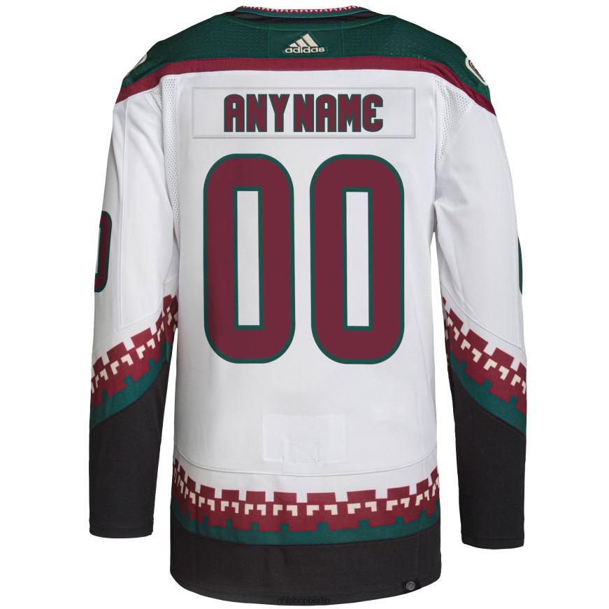 Männer NHL Arizona Coyotes adidas weißes Primegreen Authentic Pro Custom-Trikot Kleidung BF680T2025